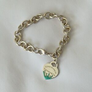 Tiffany & Co. Sterling Silver Enamel Return To Tiffany Color Splash Heart Tag